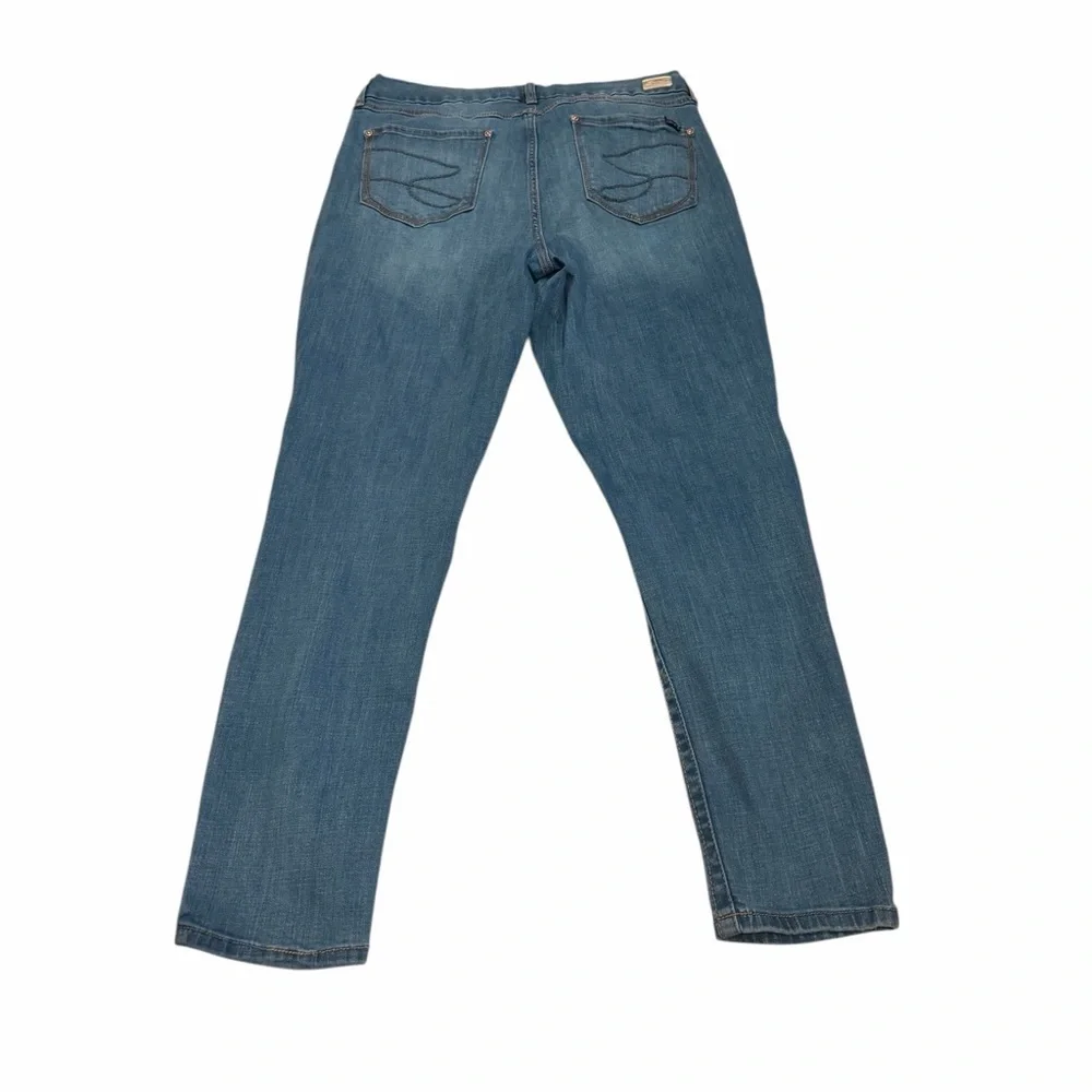 Seven7 Tummyless High Rise Skinny Blue Women's Jeans Size 16
